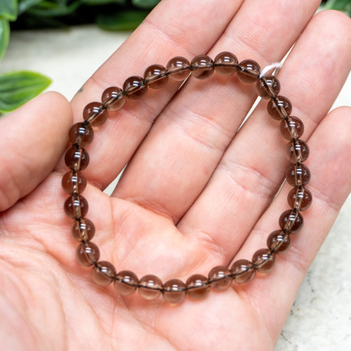 Smoky Quartz Bracelet 6mm