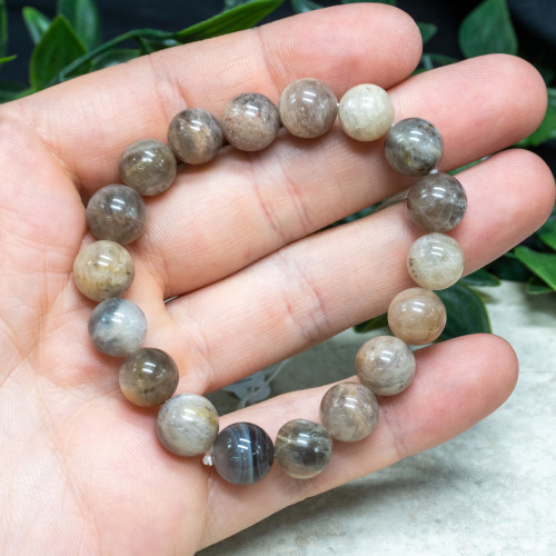 Black Moonstone Bracelet 10mm