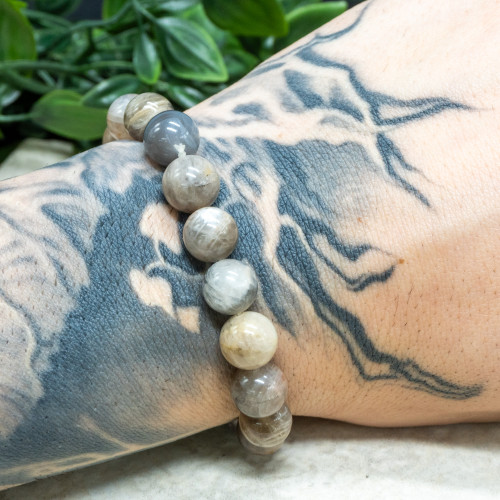 Black Moonstone Bracelet 10mm
