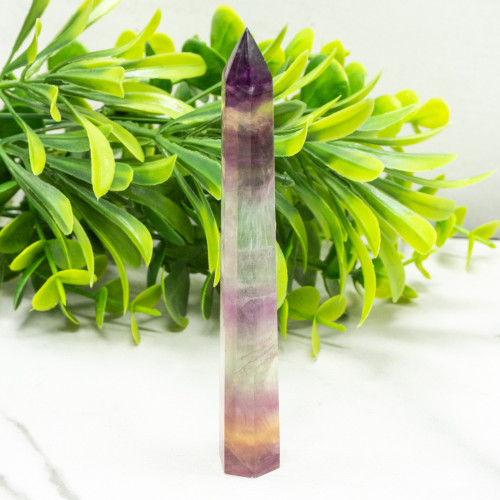 Medium Rainbow Fluorite Tower #7
