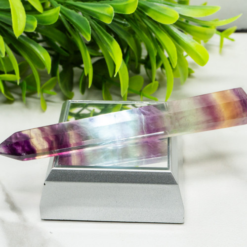 Medium Rainbow Fluorite Tower #7