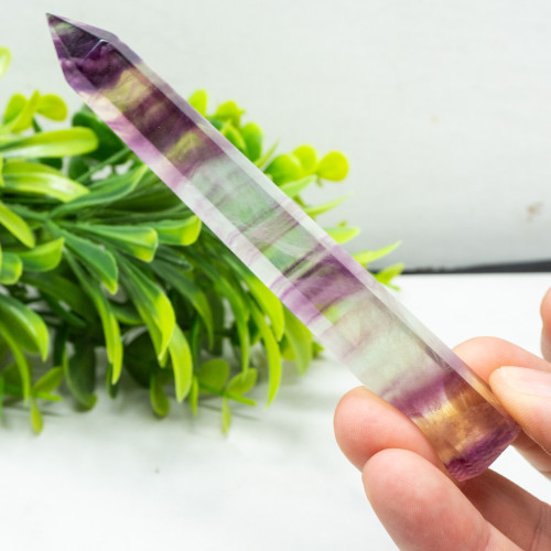 Medium Rainbow Fluorite Tower #7