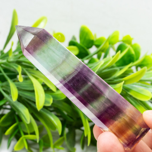 Medium Rainbow Fluorite Tower #6