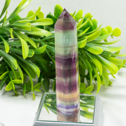 Medium Rainbow Fluorite Tower #6