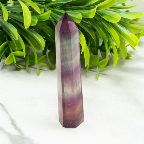 Medium Rainbow Fluorite Tower #5