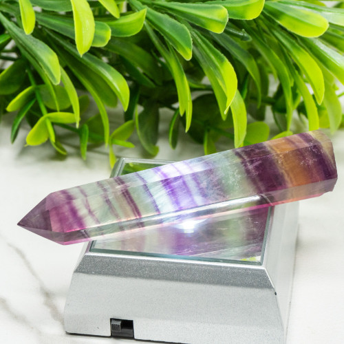 Medium Rainbow Fluorite Tower #5