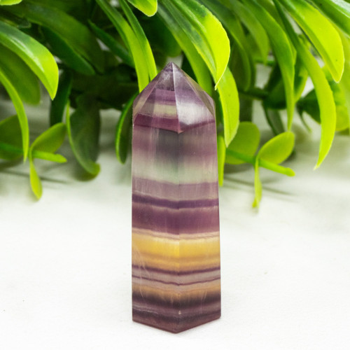 Medium Rainbow Fluorite Tower #4