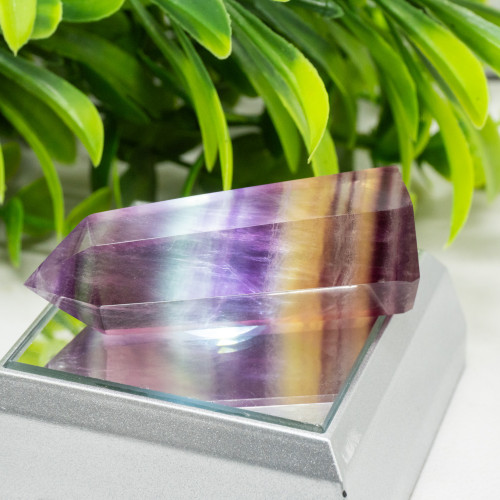 Medium Rainbow Fluorite Tower #4
