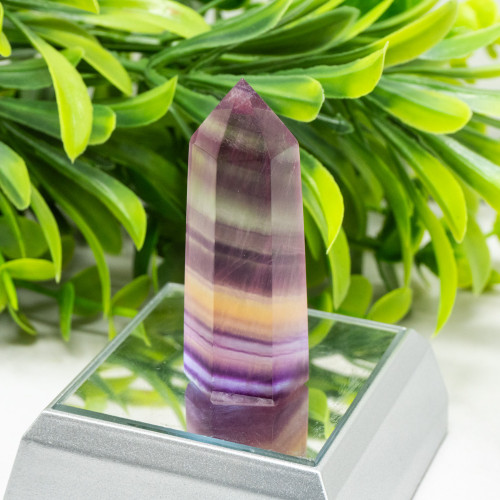 Medium Rainbow Fluorite Tower #4