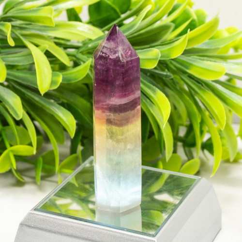 Medium Rainbow Fluorite Tower #3