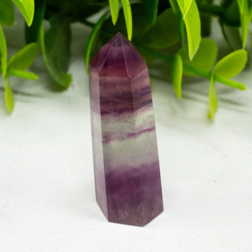 Small Rainbow Fluorite Tower #7