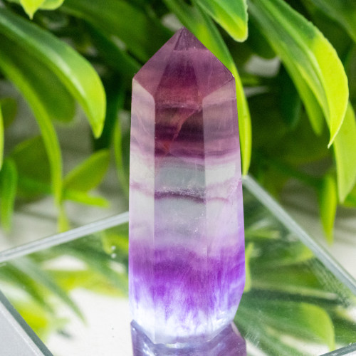 Small Rainbow Fluorite Tower #7