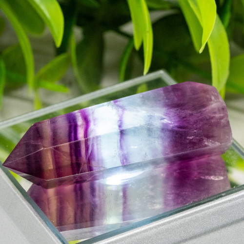 Small Rainbow Fluorite Tower #7