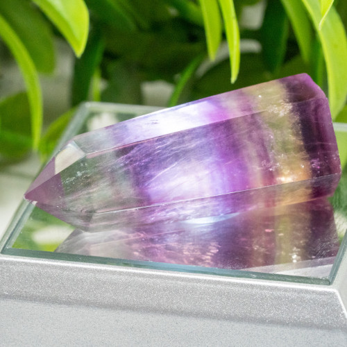 Small Rainbow Fluorite Tower #6