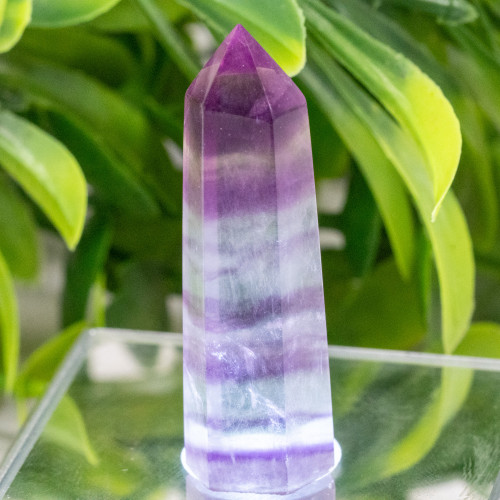 Small Rainbow Fluorite Tower #5