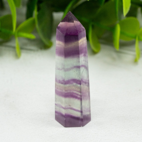 Small Rainbow Fluorite Tower #5