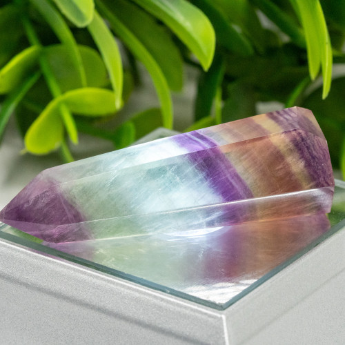 Small Rainbow Fluorite Tower #4