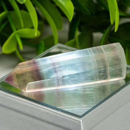 Small Rainbow Fluorite Tower #3