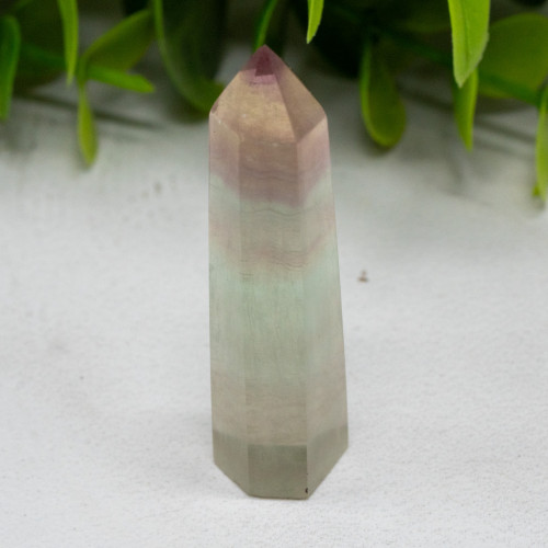 Small Rainbow Fluorite Tower #3