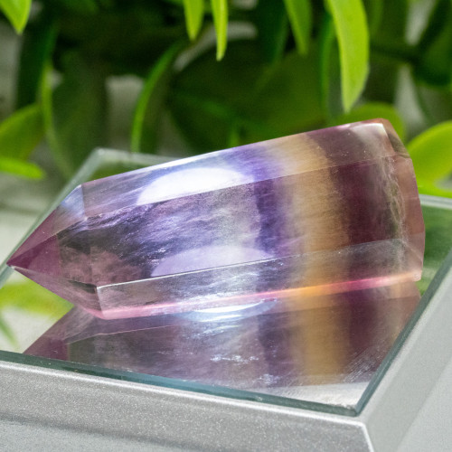 Small Rainbow Fluorite Tower #2