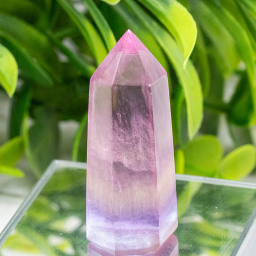 Small Rainbow Fluorite Tower #2