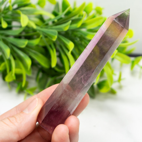 Large Rainbow Fluorite Tower #4