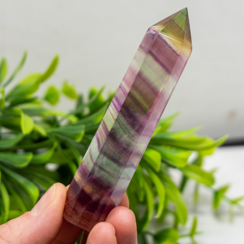 Large Rainbow Fluorite Tower #1
