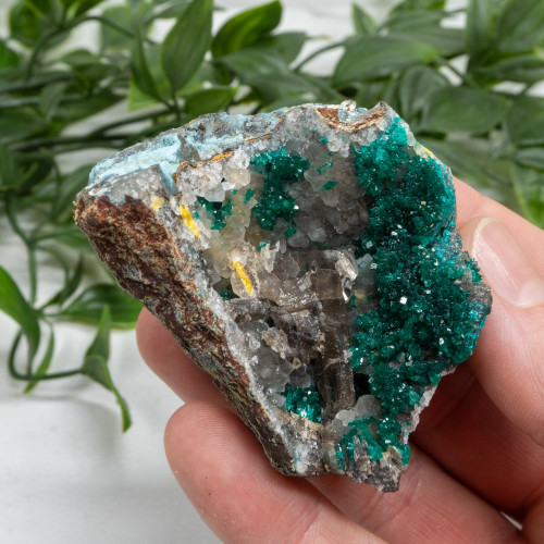 Dioptase with Chrysocolla, Barite & Mimetite #8