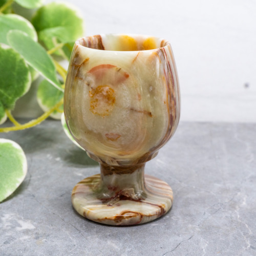 Green Onyx Drinking Goblet
