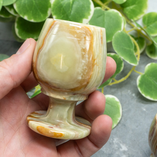 Green Onyx Drinking Goblet