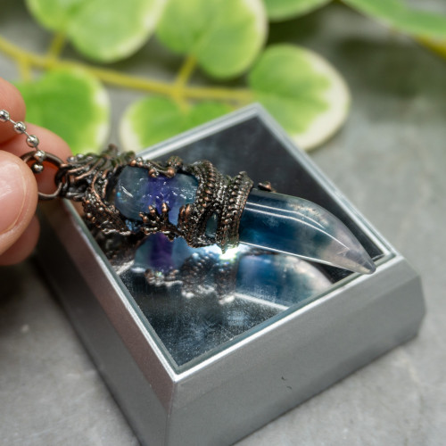 Fluorite Dragon Necklace #6