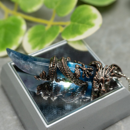 Fluorite Dragon Necklace #5