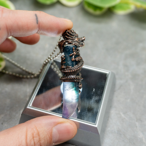 Fluorite Dragon Necklace #3