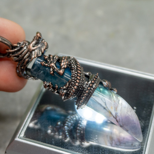 Fluorite Dragon Necklace #2
