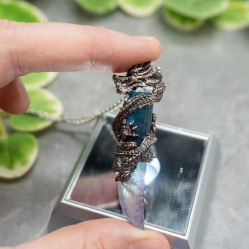 Fluorite Dragon Necklace #2
