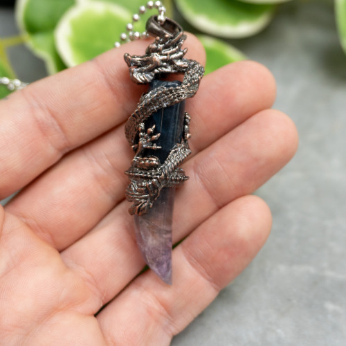Fluorite Dragon Necklace #2