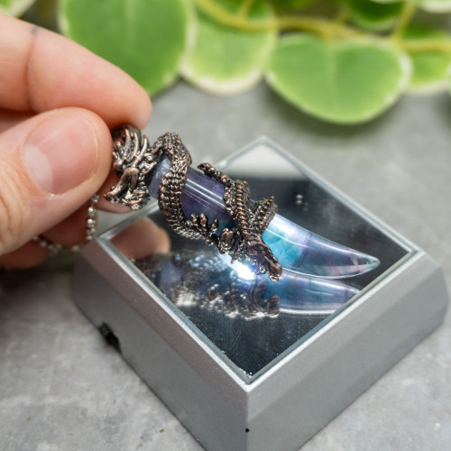 Fluorite Dragon Necklace #1
