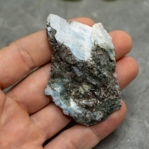 Half Polished Larimar #9