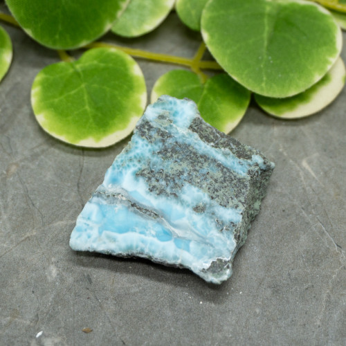 Half Polished Larimar #8