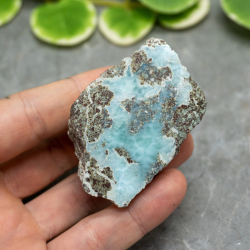 Half Polished Larimar #6