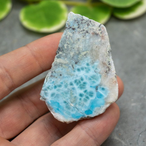 Half Polished Larimar #4