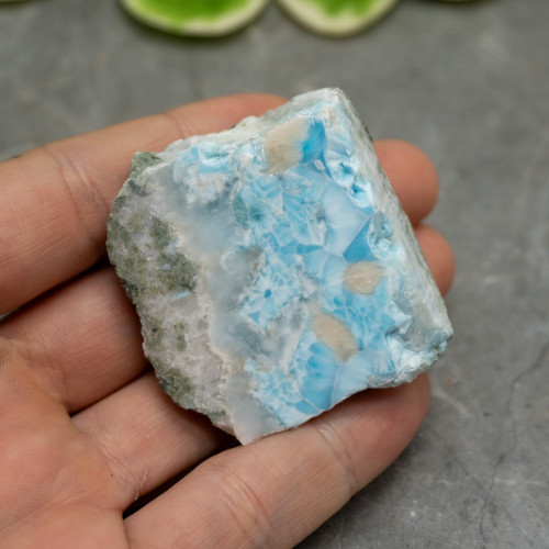 Half Polished Larimar #3