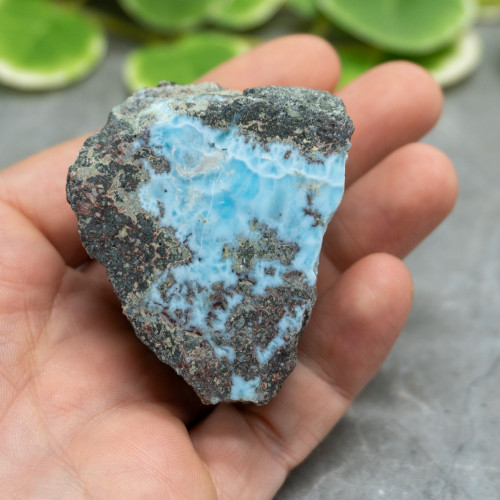 Half Polished Larimar #2