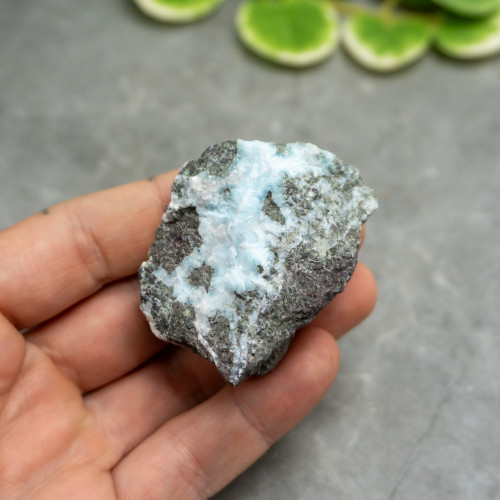 Half Polished Larimar #1