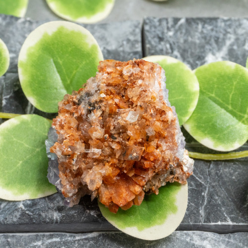 Creedite with Purple Fluorite #1