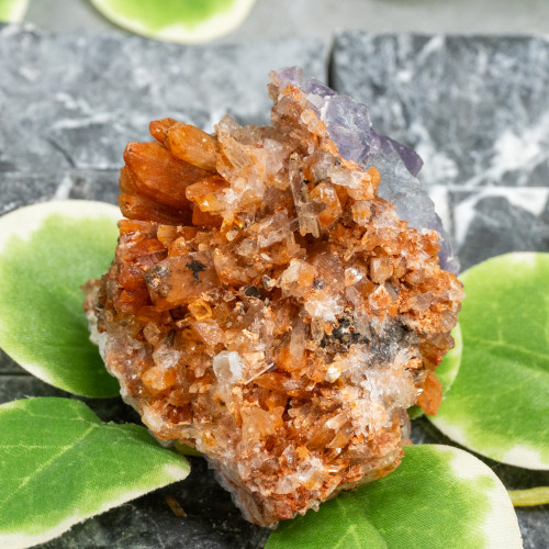 Creedite with Purple Fluorite #1