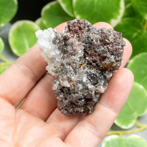 White Hemimorphite on Grey Barite #1
