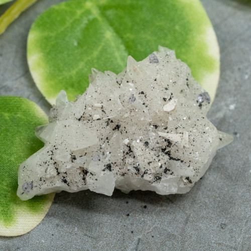 Dogtooth Calcite with Purple Fluorite and Hematite #1