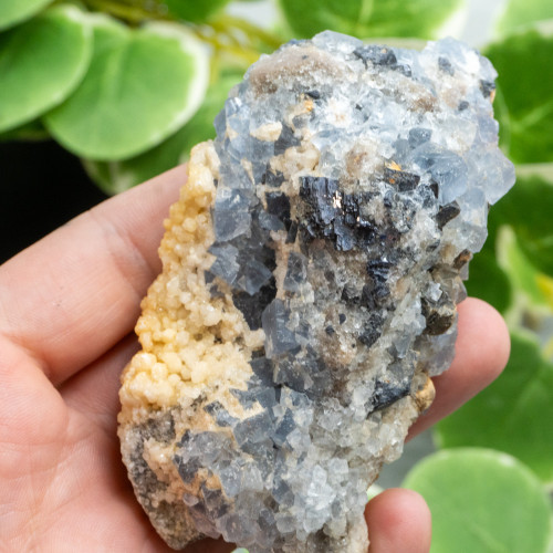 Blue Fluorite with Galena and Quartz #1