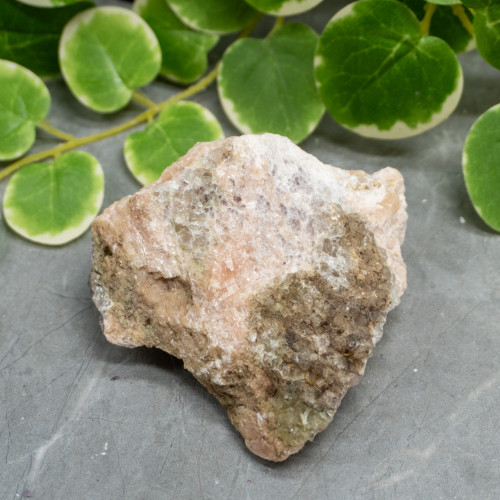 Purple Fluorite on Orange Calcite #2
